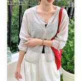 シアーニットカーディガン ニットカーデ サマーニット | Riff | 詳細画像5 