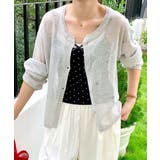 シアーニットカーディガン ニットカーデ サマーニット | Riff | 詳細画像7 