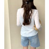 メロウハイネックシアートップス フリル レース | Riff | 詳細画像10 