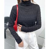 メロウハイネックシアートップス フリル レース | Riff | 詳細画像12 