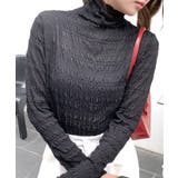 メロウハイネックシアートップス フリル レース | Riff | 詳細画像14 