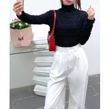 メロウハイネックシアートップス フリル レース | Riff | 詳細画像15 