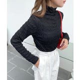 メロウハイネックシアートップス フリル レース | Riff | 詳細画像18 