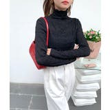 メロウハイネックシアートップス フリル レース | Riff | 詳細画像21 