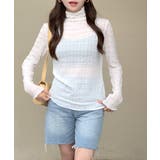 メロウハイネックシアートップス フリル レース | Riff | 詳細画像8 