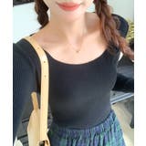 スクエアネックリブトップス リブニット 薄手ニット | Riff | 詳細画像19 