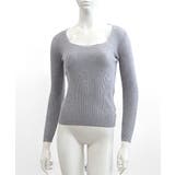 スクエアネックリブトップス リブニット 薄手ニット | Riff | 詳細画像38 