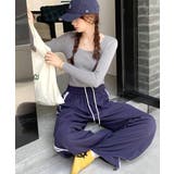 スクエアネックリブトップス リブニット 薄手ニット | Riff | 詳細画像9 