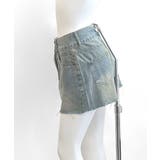 デニムミニスカート ショート丈スカート 切りっぱなし | Riff | 詳細画像17 