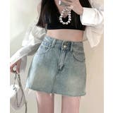 デニムミニスカート ショート丈スカート 切りっぱなし | Riff | 詳細画像5 