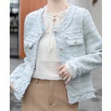 ツイードジャケット ノーカラージャケット フリンジ | Riff | 詳細画像15