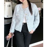 ツイードジャケット ノーカラージャケット フリンジ | Riff | 詳細画像21