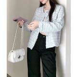 ツイードジャケット ノーカラージャケット フリンジ | Riff | 詳細画像23