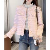 ツイードジャケット ノーカラージャケット フリンジ | Riff | 詳細画像32