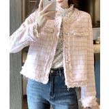 ツイードジャケット ノーカラージャケット フリンジ | Riff | 詳細画像35