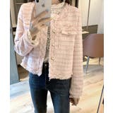 ツイードジャケット ノーカラージャケット フリンジ | Riff | 詳細画像36