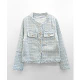 ツイードジャケット ノーカラージャケット フリンジ | Riff | 詳細画像39