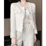 ツイードジャケット ノーカラージャケット フリンジ | Riff | 詳細画像6