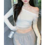 レース切り替えオフショル ワンショル ストレッチ | Riff | 詳細画像16 