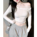 レース切り替えオフショル ワンショル ストレッチ | Riff | 詳細画像21 