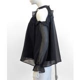 パールネックオープンショルダーシフォンブラウス フリル 肩開き | Riff | 詳細画像15 