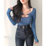 金具付きボレロ＆ホルターキャミソール レイヤード 重ね着 | Riff | 詳細画像11 