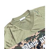 迷彩柄ナンバープリントトップス メッシュ Vネック | Riff | 詳細画像21 