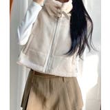 ムートンボアベスト ジップベスト ジャケット | Riff | 詳細画像10 