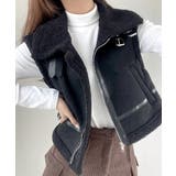 ムートンボアベスト ジップベスト ジャケット | Riff | 詳細画像14 