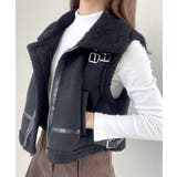 ムートンボアベスト ジップベスト ジャケット | Riff | 詳細画像16 