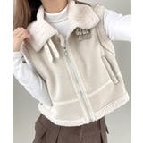 ムートンボアベスト ジップベスト ジャケット | Riff | 詳細画像2 