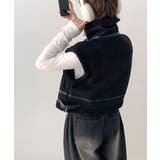 ムートンボアベスト ジップベスト ジャケット | Riff | 詳細画像21 