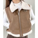 ムートンボアベスト ジップベスト ジャケット | Riff | 詳細画像22 