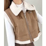 ムートンボアベスト ジップベスト ジャケット | Riff | 詳細画像23 