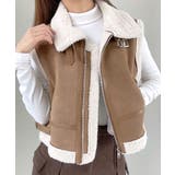 ムートンボアベスト ジップベスト ジャケット | Riff | 詳細画像25 