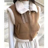 ムートンボアベスト ジップベスト ジャケット | Riff | 詳細画像28 