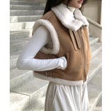 ムートンボアベスト ジップベスト ジャケット | Riff | 詳細画像29 