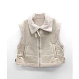 ムートンボアベスト ジップベスト ジャケット | Riff | 詳細画像32 