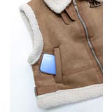 ムートンボアベスト ジップベスト ジャケット | Riff | 詳細画像40 