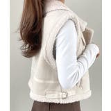 ムートンボアベスト ジップベスト ジャケット | Riff | 詳細画像6 