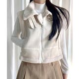 ムートンボアベスト ジップベスト ジャケット | Riff | 詳細画像7 