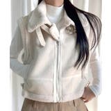 ムートンボアベスト ジップベスト ジャケット | Riff | 詳細画像8 