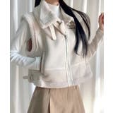 ムートンボアベスト ジップベスト ジャケット | Riff | 詳細画像9 