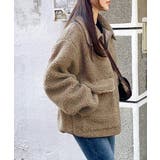 パイピングボアブルゾン ジャケット コート | Riff | 詳細画像7 