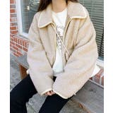 アイボリー | パイピングボアブルゾン ジャケット コート | Riff