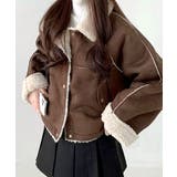 ブラウン | ムートンボアジャケット ブルゾン ジャケット | Riff