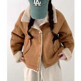 キャメル | ムートンボアジャケット ブルゾン ジャケット | Riff