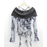 タイダイ柄オフショルトップス オフショルダー シアー | Riff | 詳細画像15 