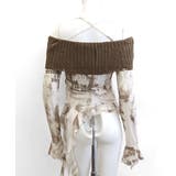 タイダイ柄オフショルトップス オフショルダー シアー | Riff | 詳細画像18 