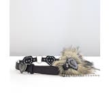 ハートバックルチェーン付きファーベルト フェイクファー 太ベルト | Riff | 詳細画像19